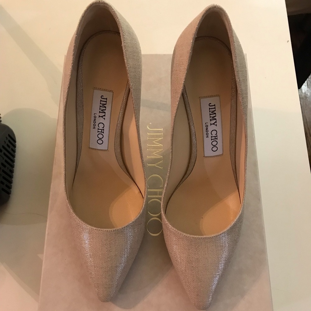 Brand New Jimmy Choo Metallic Pumps Size 7